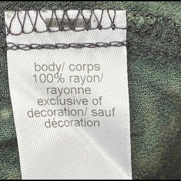 Green Tie‎ Dye Cropped Blouse Embroidered Tassels Peasant Boho Fairycore Small - Picture 9 of 12